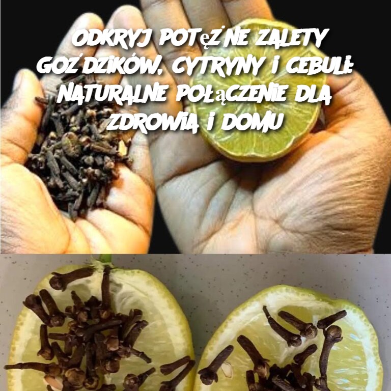 Odkryj potężne zalety goździków, cytryny i cebuli: naturalne połączenie dla zdrowia i domu