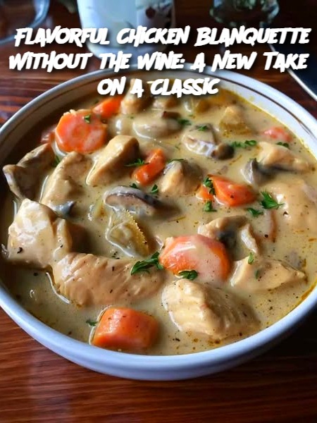 Flavorful Chicken Blanquette Without the Wine: A New Take on a Classic