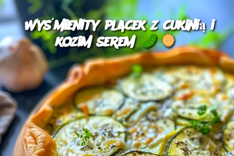 Wyśmienity placek z cukinią i kozim serem 🥒🥧