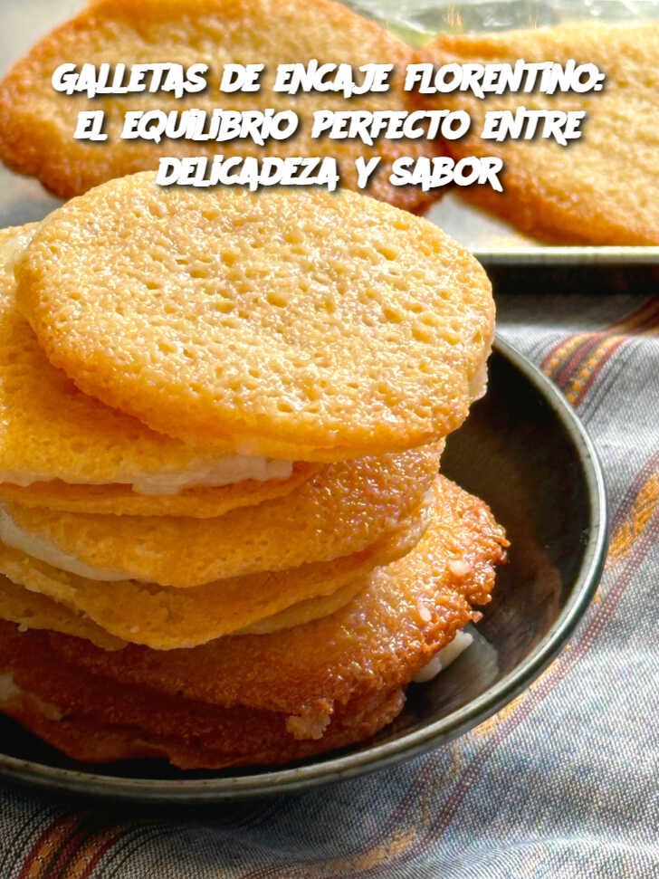 Galletas de encaje florentino: el equilibrio perfecto entre delicadeza y sabor