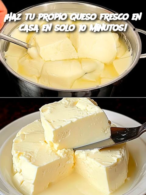 ¡Haz tu propio queso fresco en casa en solo 10 minutos!