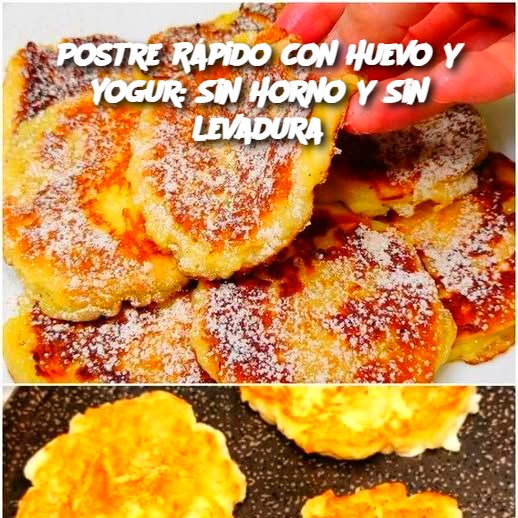 Postre Rápido con Huevo y Yogur: Sin Horno y Sin Levadura