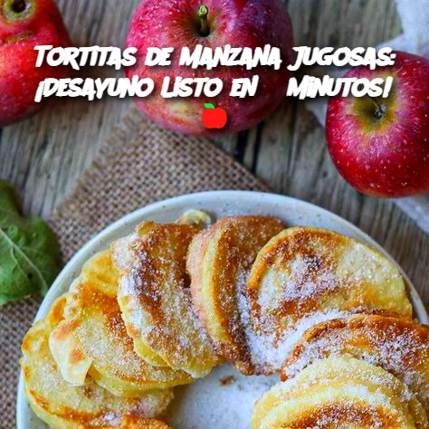 Tortitas de Manzana Jugosas: ¡Desayuno Listo en 5 Minutos! 🍎