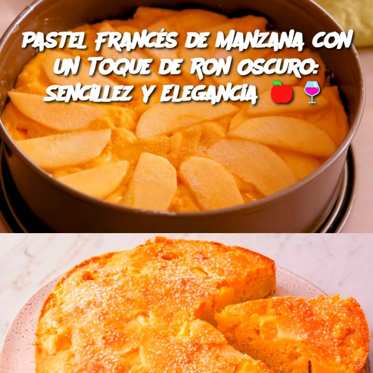 Pastel Francés de Manzana con un Toque de Ron Oscuro: Sencillez y Elegancia 🍎🍷