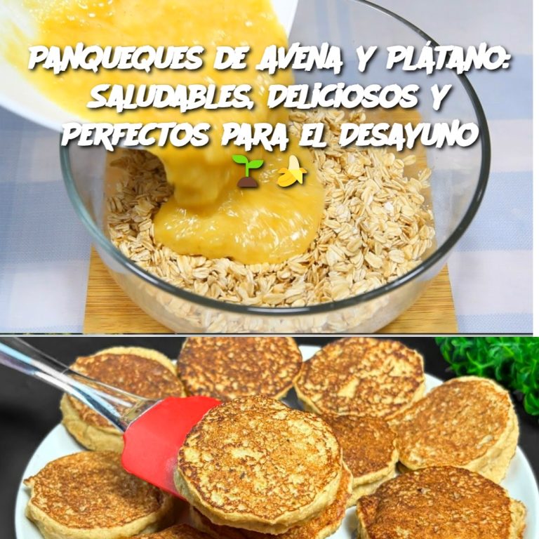 Panqueques de Avena y Plátano: Saludables, Deliciosos y Perfectos para el Desayuno 🌱🍌