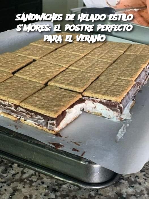 Sándwiches de helado estilo s’mores: el postre perfecto para el verano