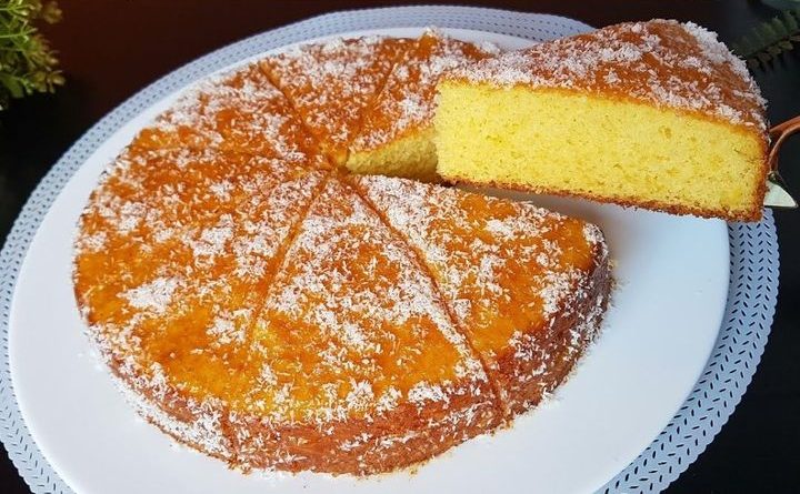 Tarta de Limón con Mermelada de Albaricoque y Coco